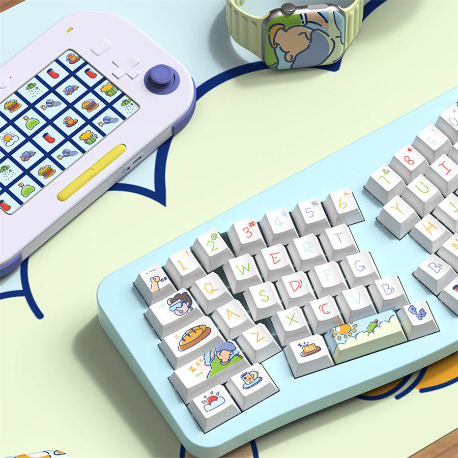 Have A Lazy Day Cherry Profile PBT Keycap Set